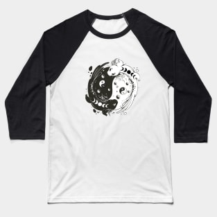 Yin Yang Axolotl Baseball T-Shirt